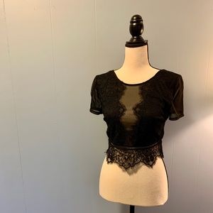 Express Lace Crop Top